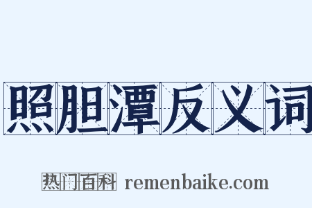 照胆潭反义词是什么意思的图片